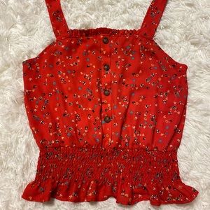 Sienna Sky - Red Floral Tank Top